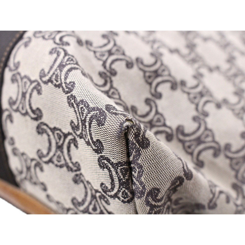 Celine Triomphe Tote Bag Brown Canvas Leather - Picture 7 of 7